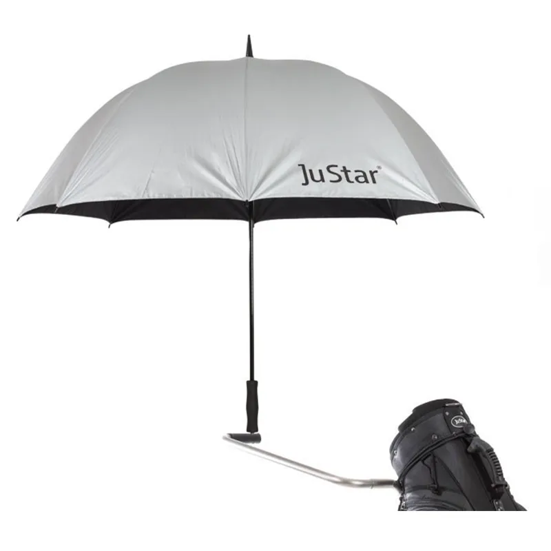 [STAR-SI] JuStar Regenschirm silber mit Pin