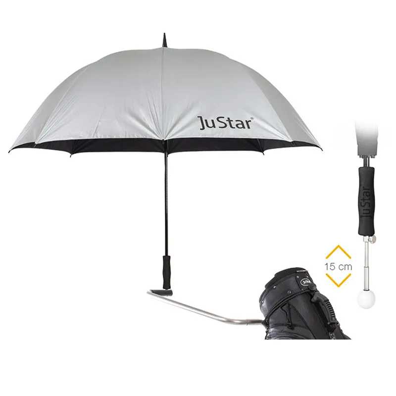 [STAR-SI3] JuStar paraplu zilver met telescooppin